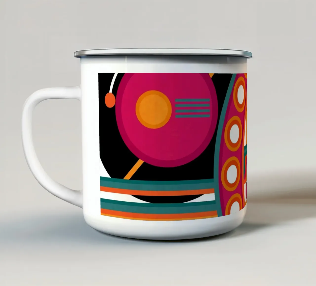 Perspective tazza in smalto da shellybremmer