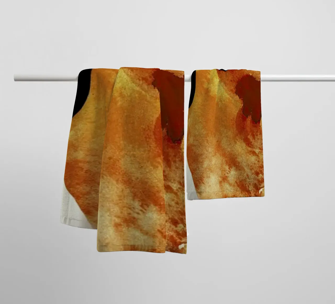 Apricot towel by Ekaterina Koroleva