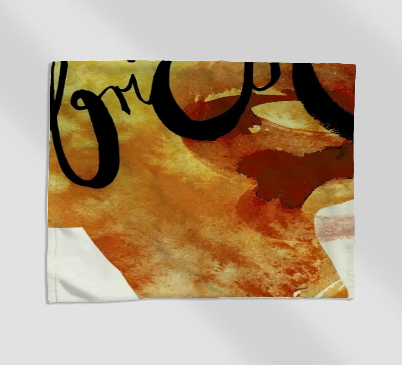 Apricot beach towel by Ekaterina Koroleva