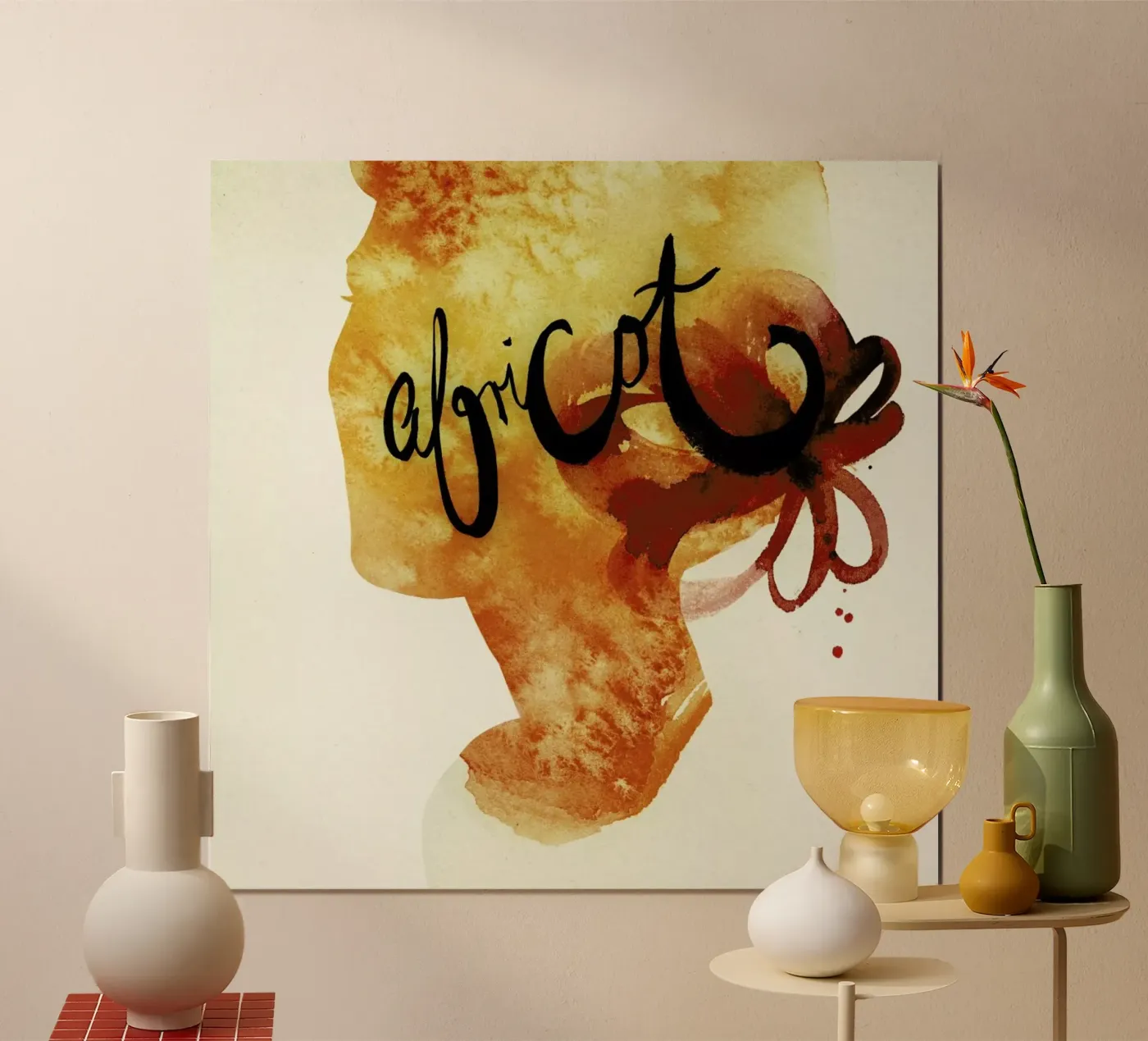 Apricot poster by Ekaterina Koroleva