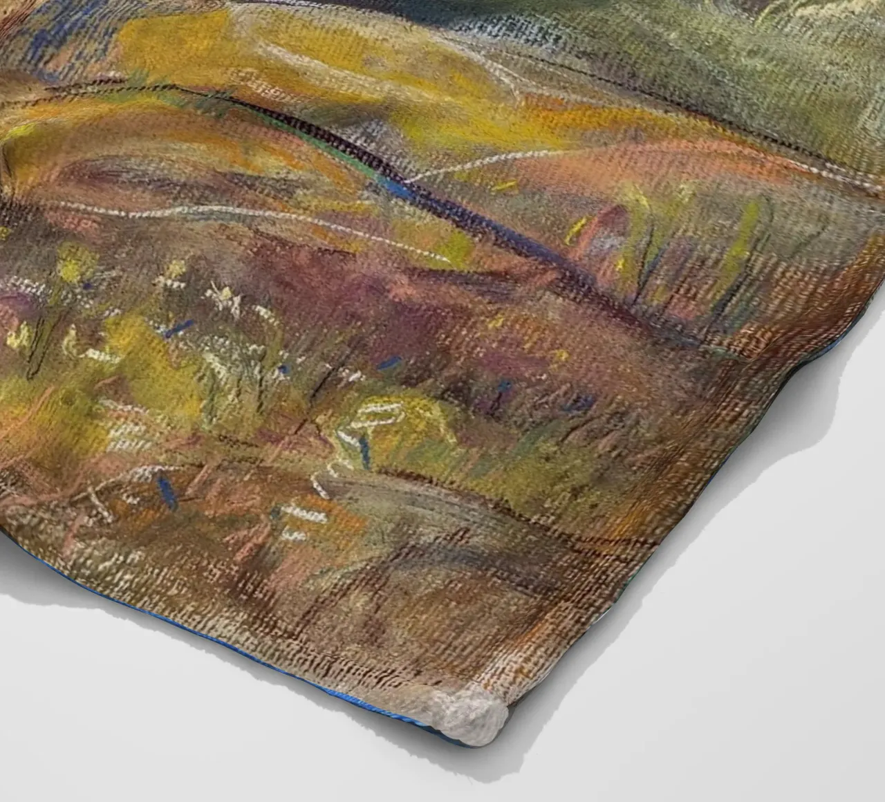 Alpine Serenity, impressionist soft pastel landscape drawing coperta in pile da Stoian Hitrov