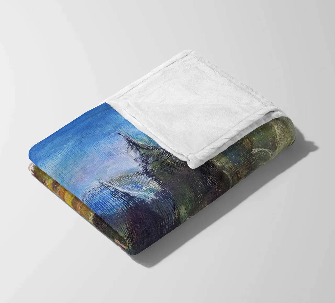 Alpine Serenity, impressionist soft pastel landscape drawing coperta in pile da Stoian Hitrov