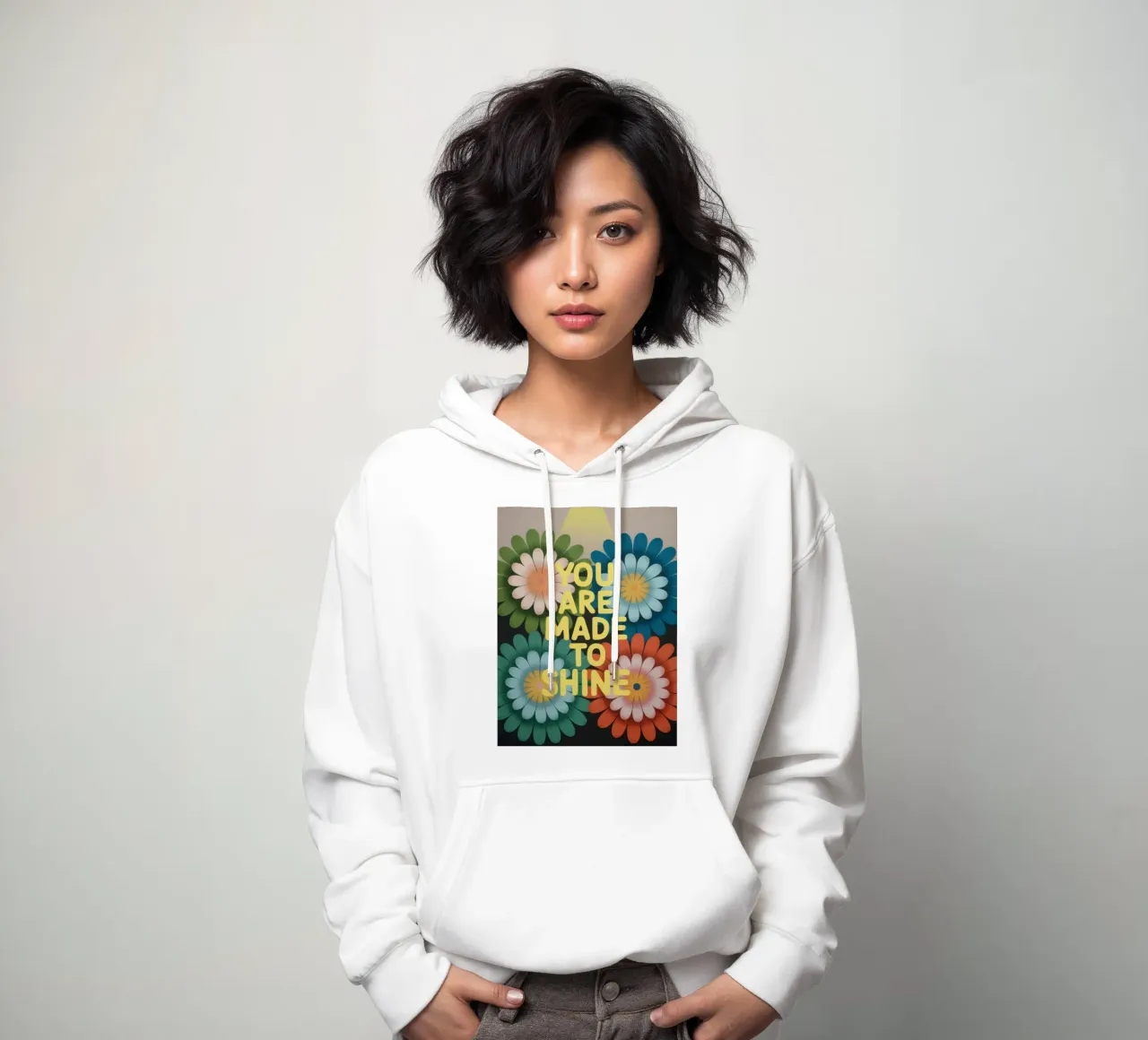 You Are Made To Shine – Motivation felpa con cappuccio da 20 Farben