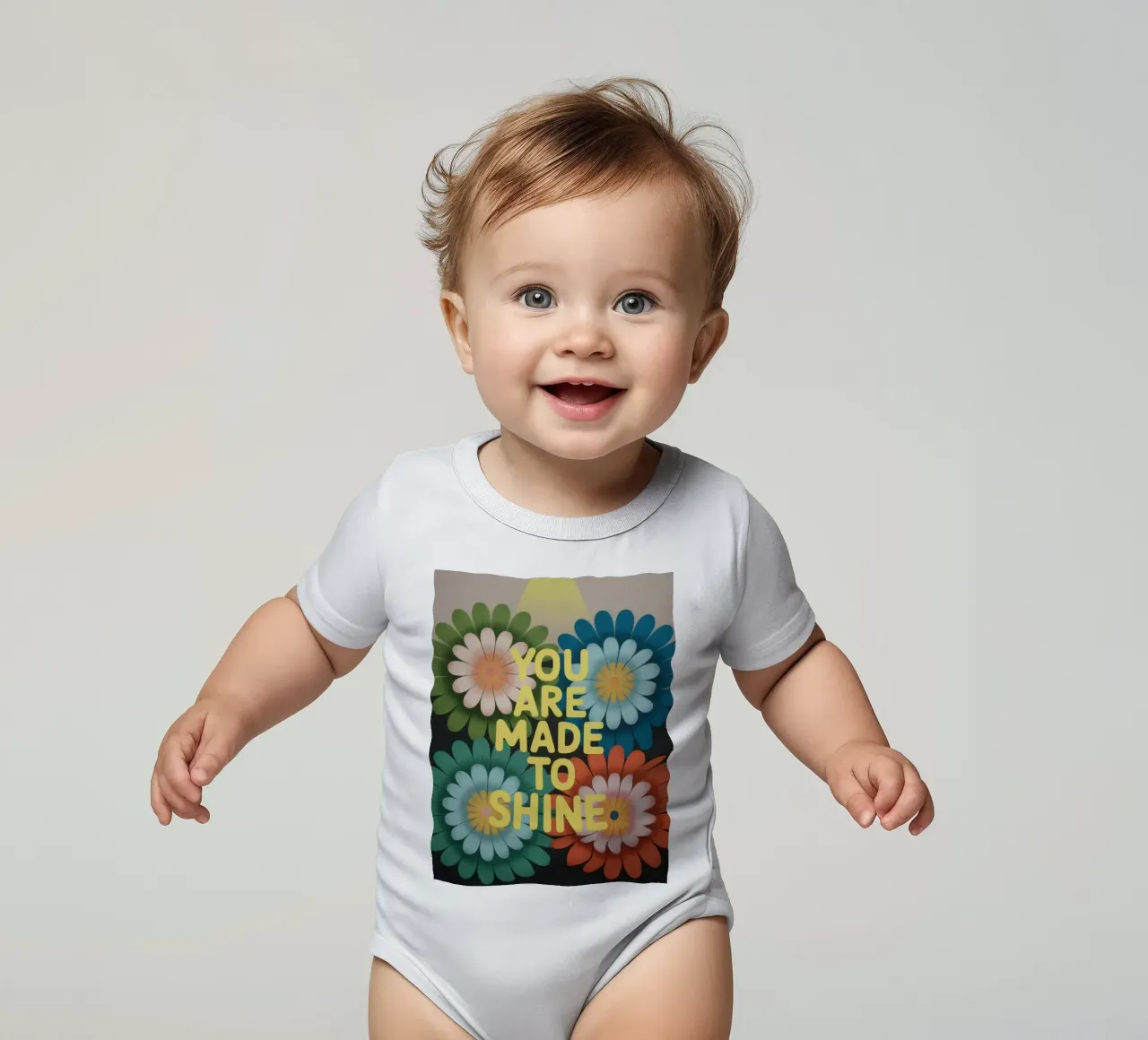 You Are Made To Shine – Motivation body neonato maniche corte da 20 Farben