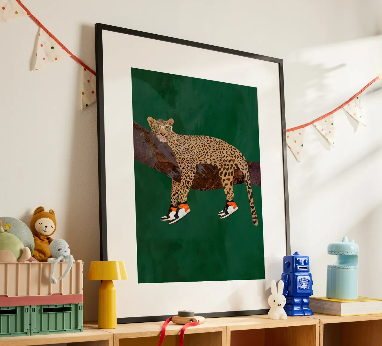 Lazy leopard in sneakers carta hahnemühle da SarahManovski
