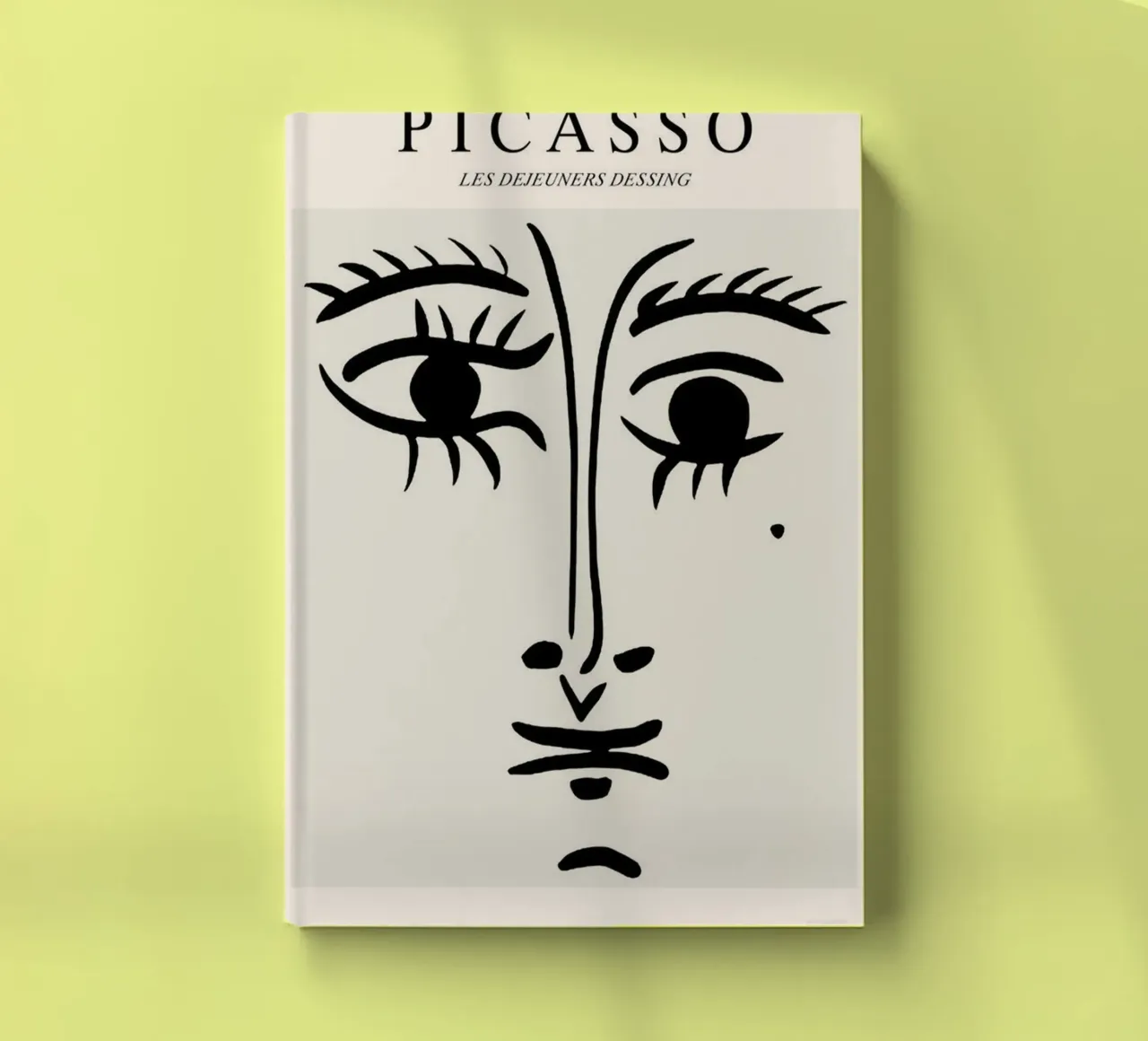 schizzo di un volto con un neo di Picasso diario da eternal nino