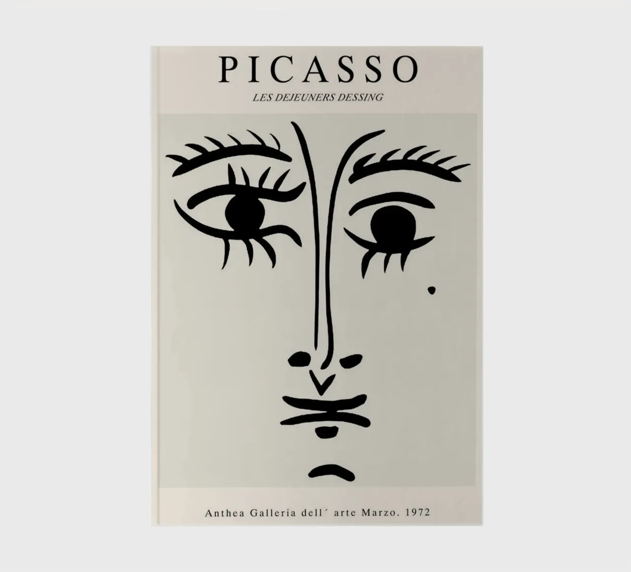 schizzo di un volto con un neo di Picasso diario da eternal nino