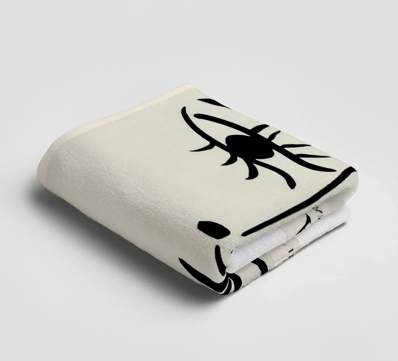 sketch of a face with a mole picasso towel by eternal nino