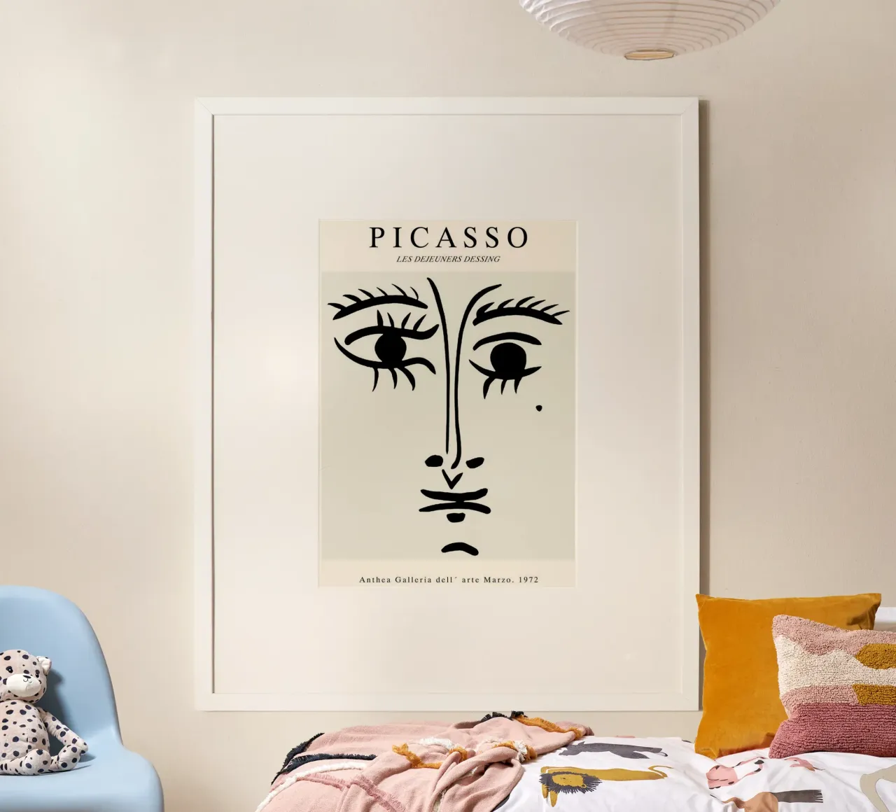 sketch of a face with a mole picasso hahnemühle by eternal nino