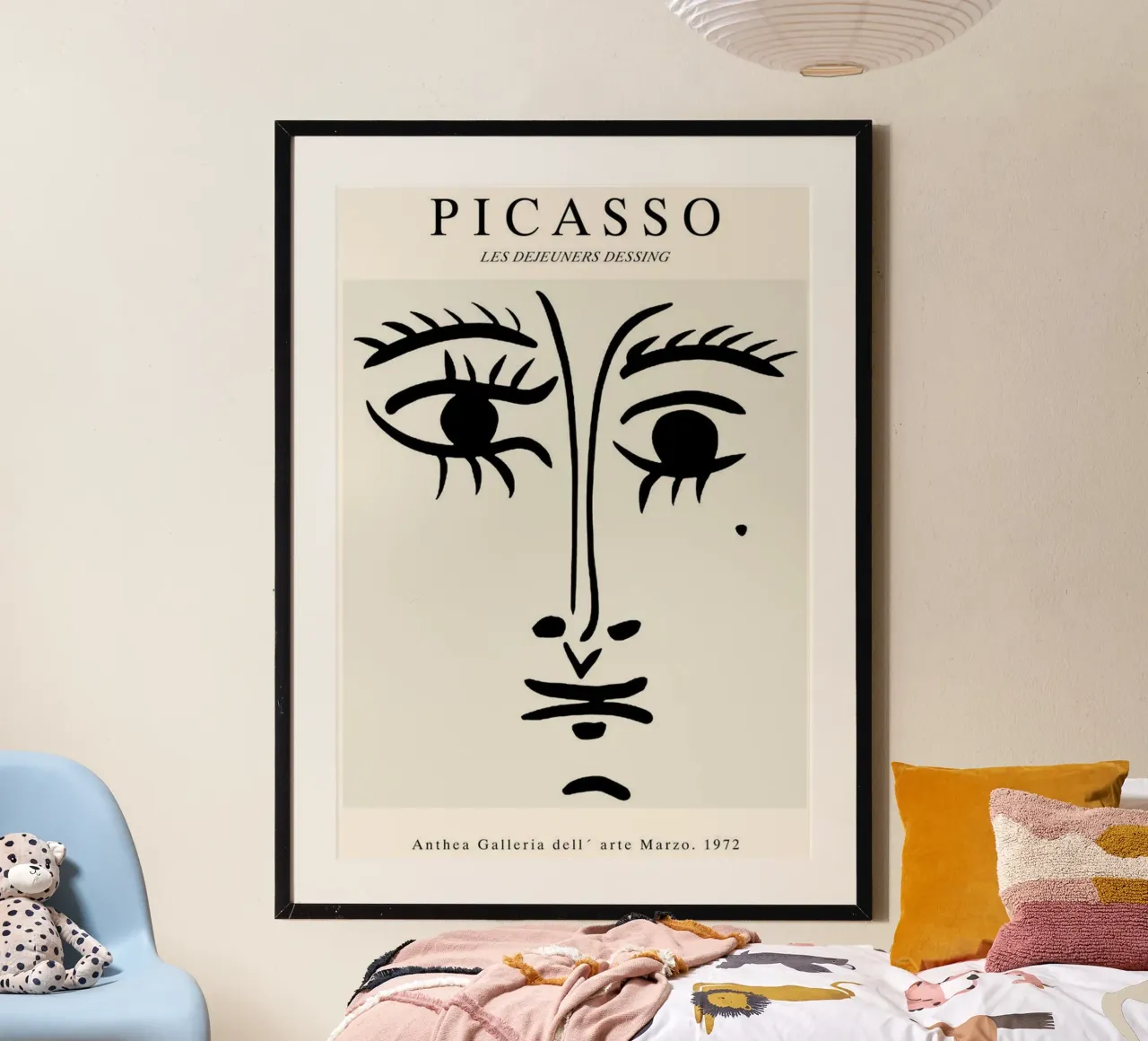 sketch of a face with a mole picasso hahnemühle by eternal nino