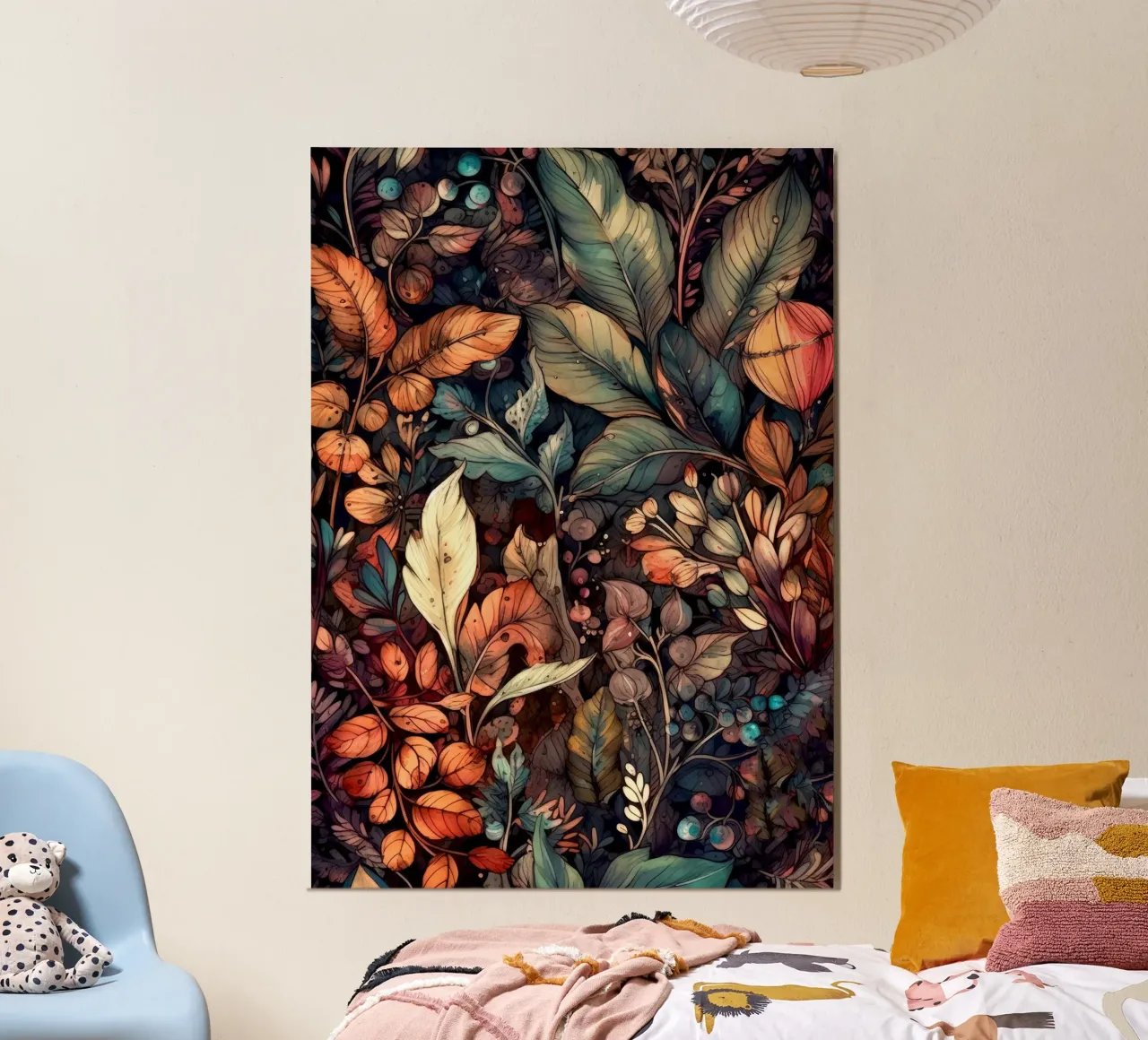 Flowers meadow nature art E forex plate by Justyna Jaszke JBJart