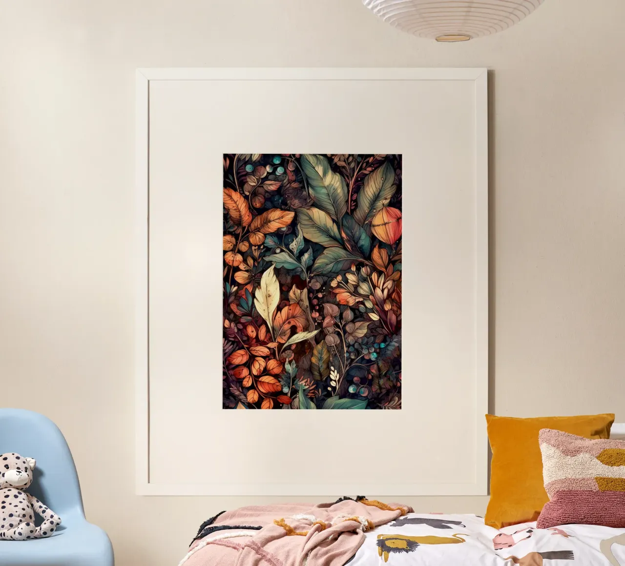Fiori prato natura arte E poster da Justyna Jaszke JBJart