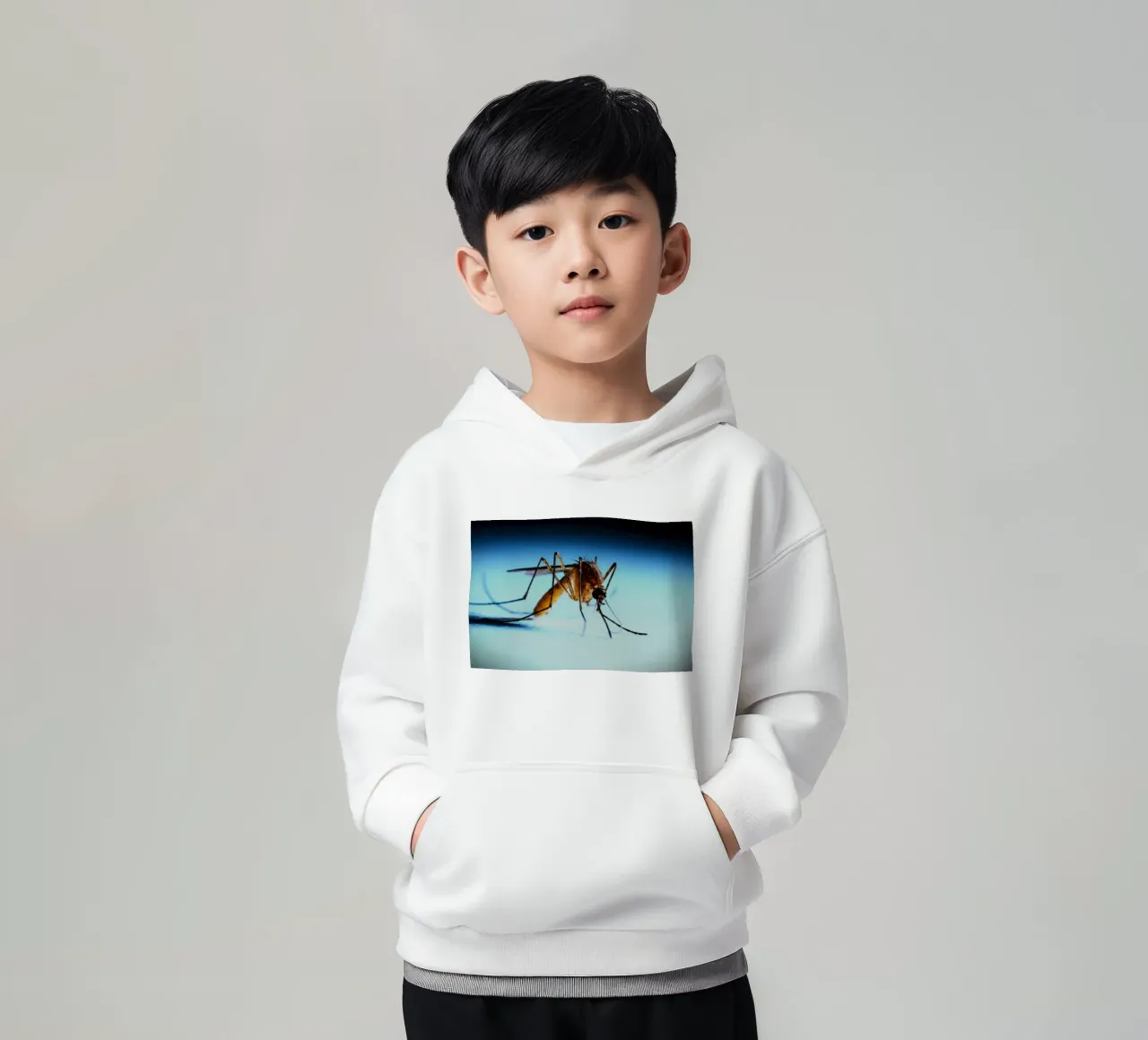 Piccolo ma non invisibile felpa bambino con cappuccio da Nature's Palette