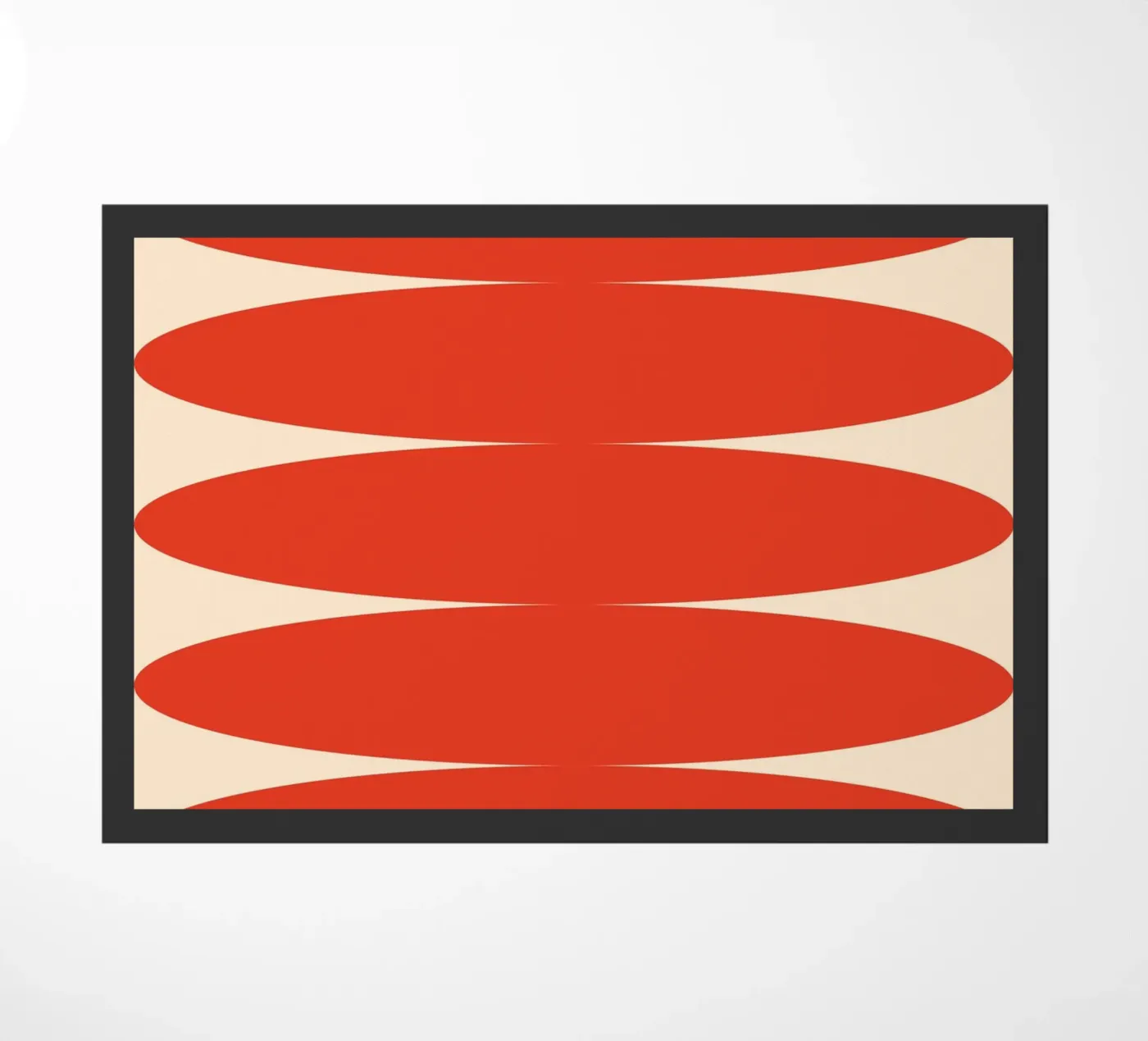 Cirkelvormige rekstapel deurmat van galihstudio