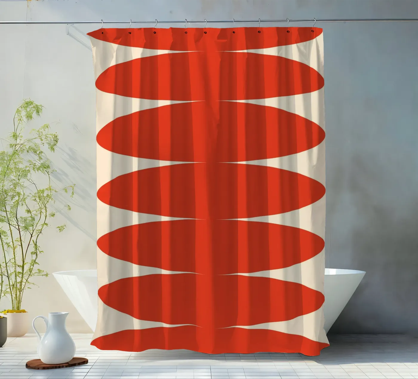 Circle stretch stack tenda da doccia da galihstudio