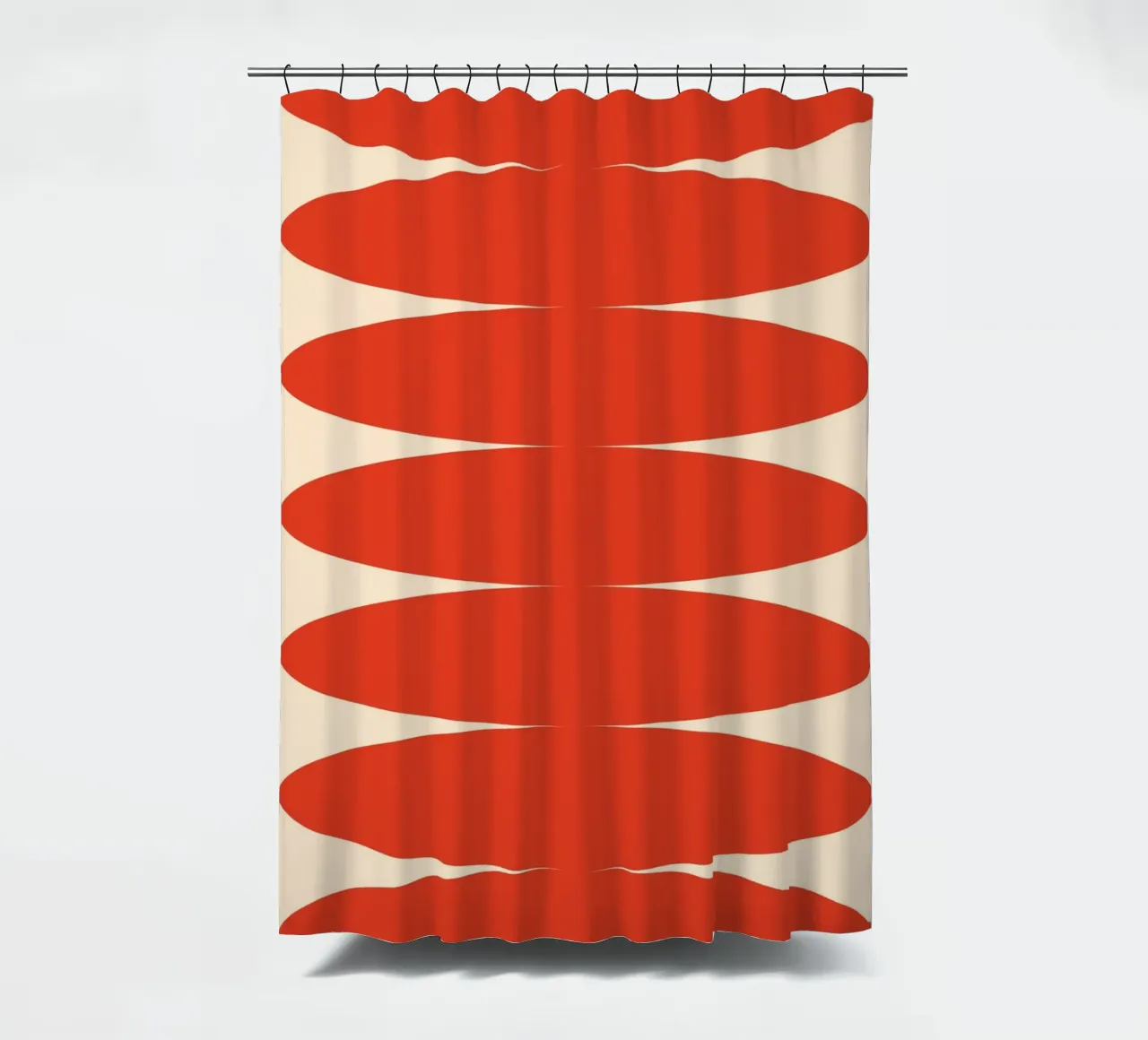 Kreis Stretch Stack Duschvorhang von galihstudio