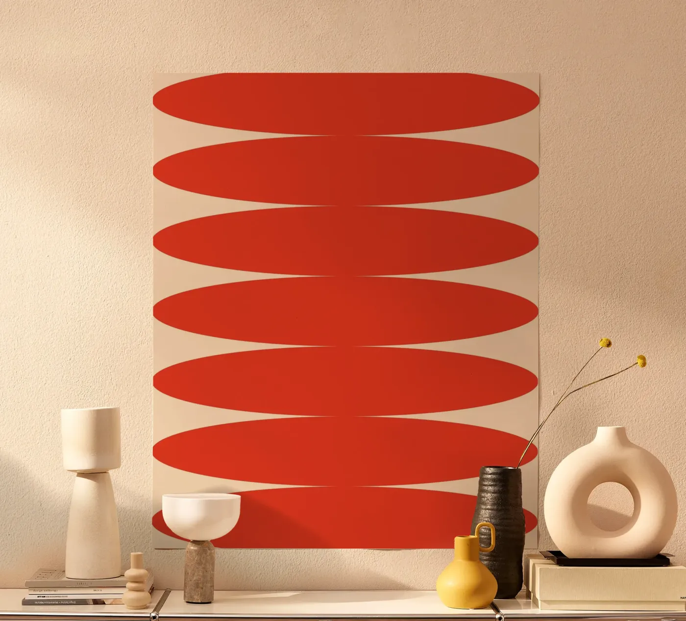 Kreis Stretch Stack Poster von galihstudio