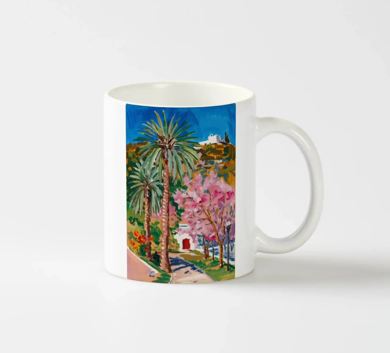 Paradiso delle palme Sakura tazza in ceramica da Angkasa Mist
