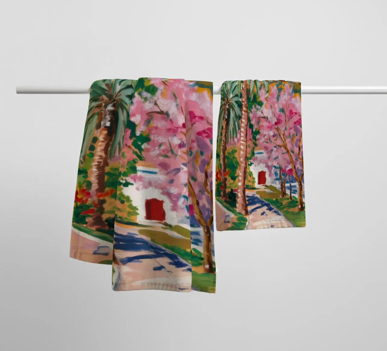 Paradiso delle palme Sakura asciugamano da bagno da Angkasa Mist