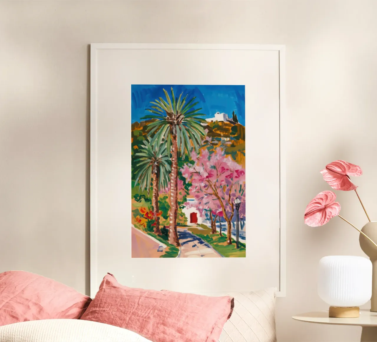 Paradiso delle palme Sakura carta hahnemühle da Angkasa Mist