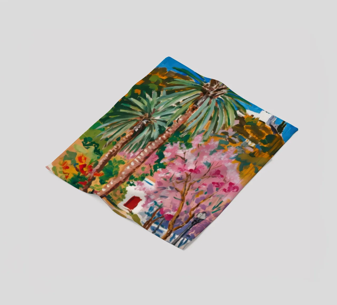Paradiso delle palme Sakura coperta in pile da Angkasa Mist