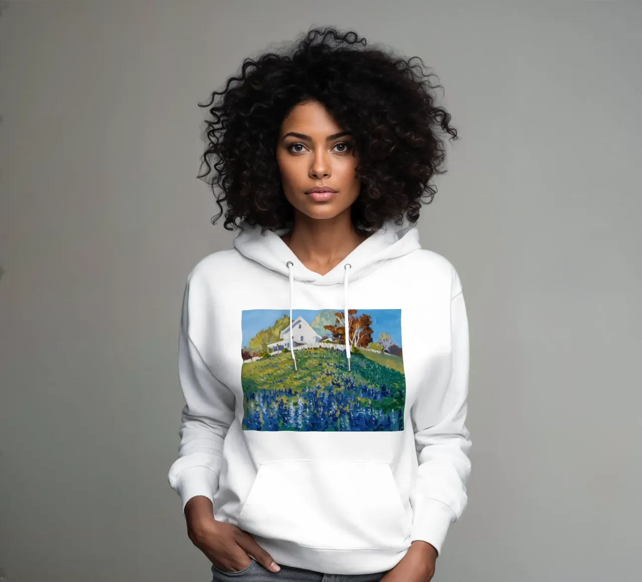 Finca Azure Field sudadera con capucha de Angkasa Mist