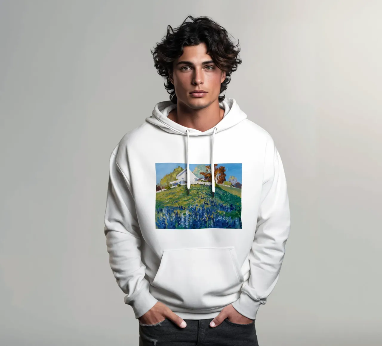 Finca Azure Field sudadera con capucha de Angkasa Mist
