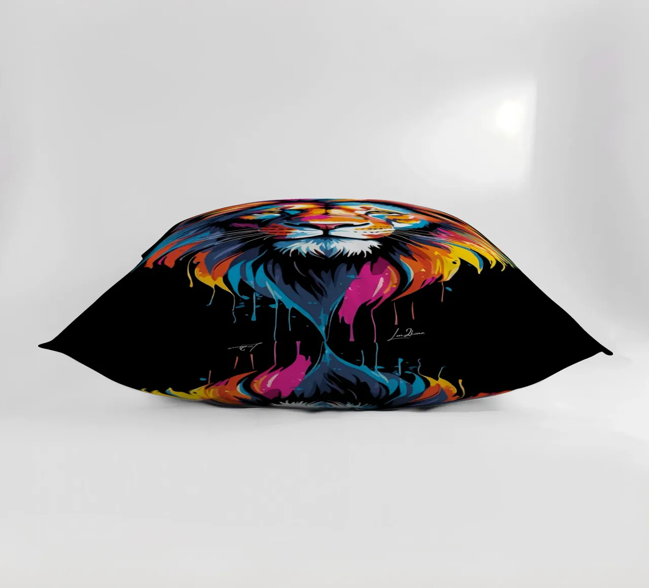 Quadro di leoni multicolore cuscino da LM2KONE