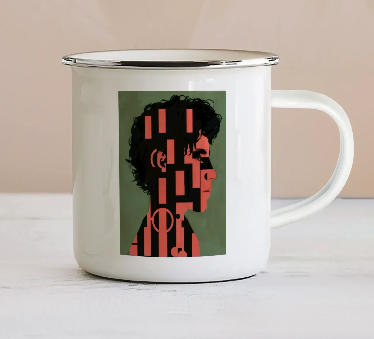 Profilo del modello grafico tazza in smalto da Katarsis Mann