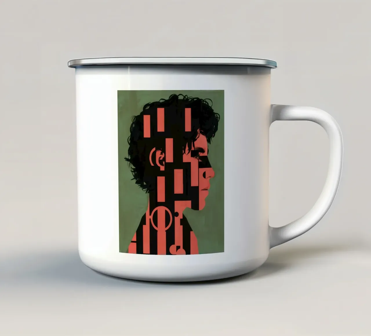 Profilo del modello grafico tazza in smalto da Katarsis Mann