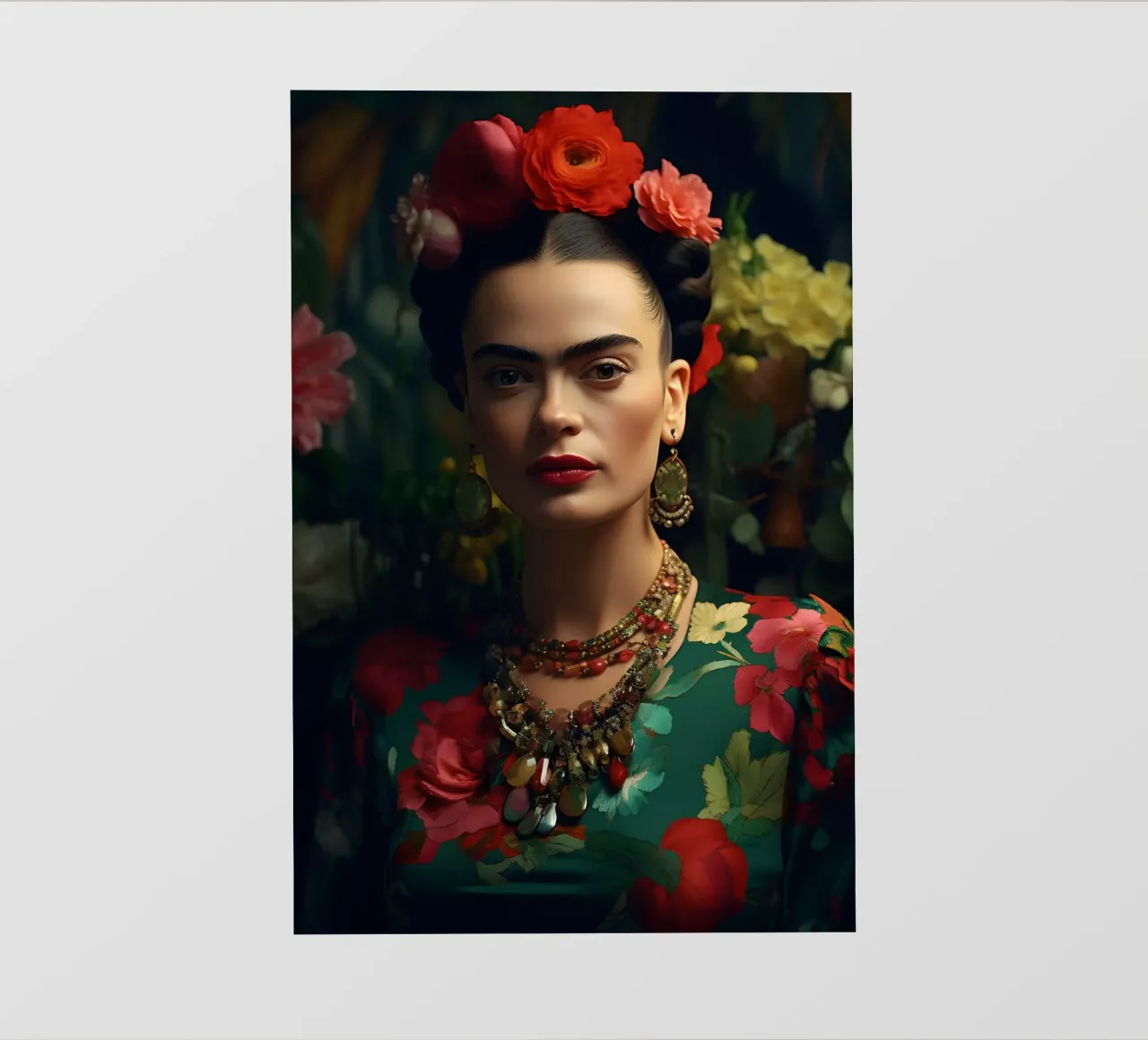 Frida & Blumen pellicola backlit da M-Ulrich-Digital Art