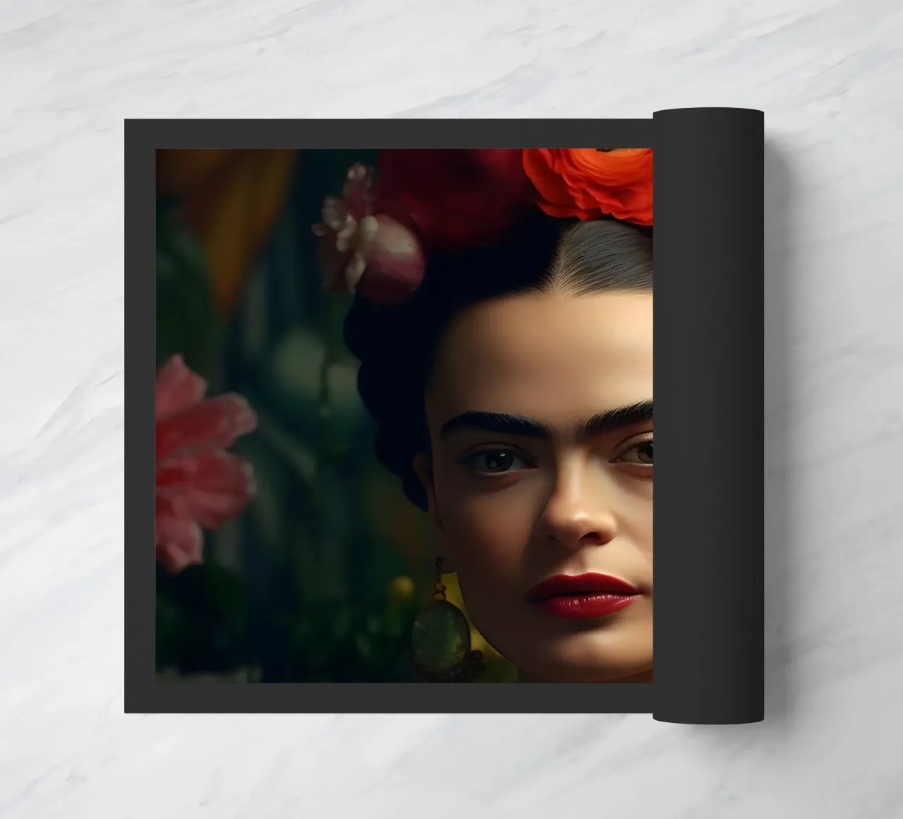Frida & Blumen zerbino da M-Ulrich-Digital Art