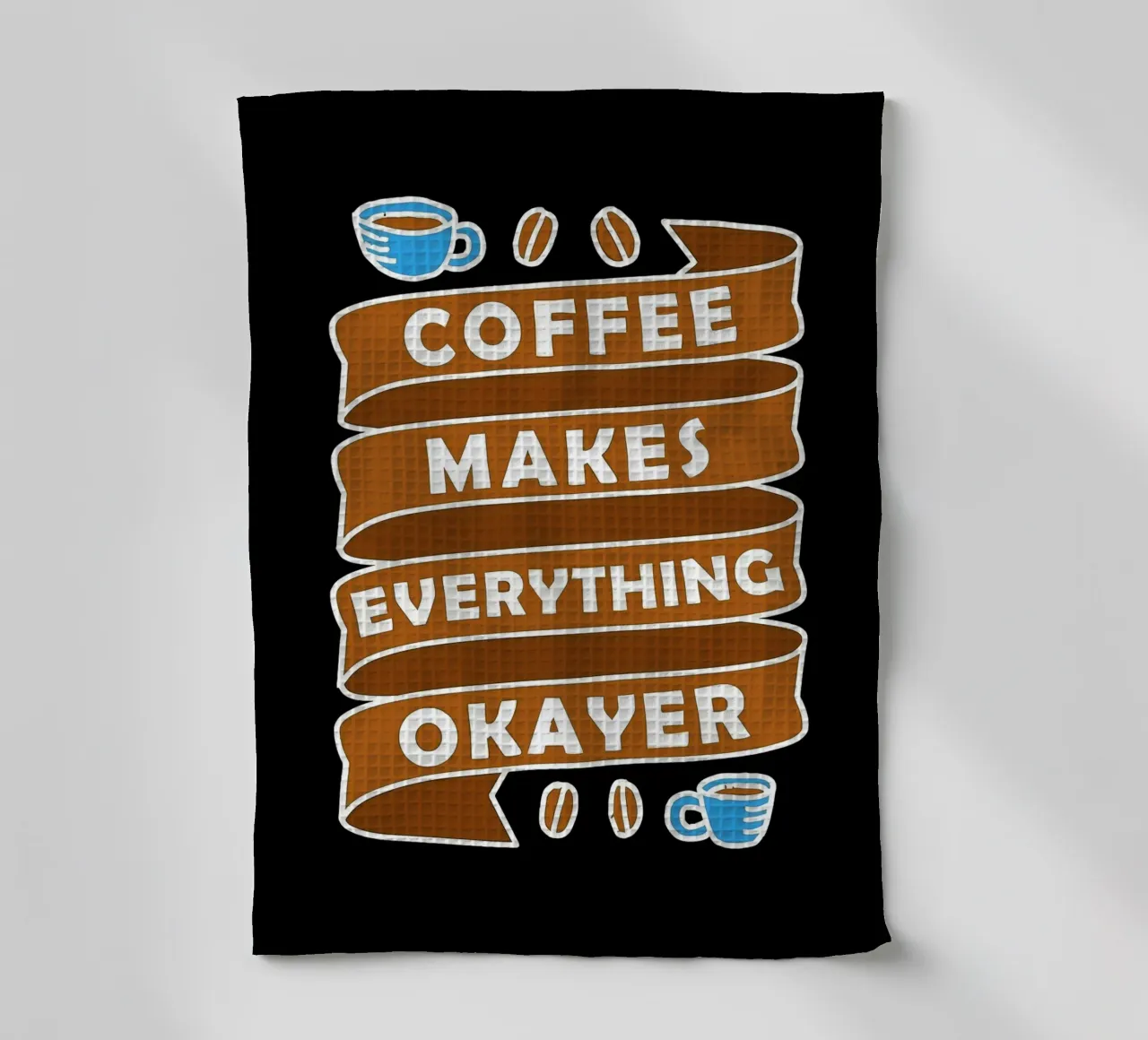 Il caffè rende tutto più buono canovaccio da cucina da VintageShop