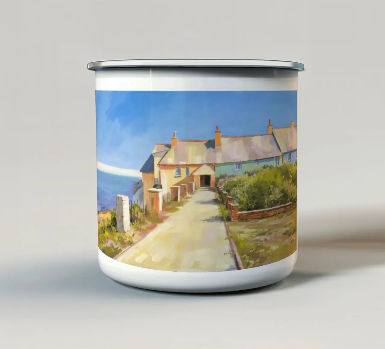 Casa di Pietra Seaview tazza in smalto da Angkasa Mist