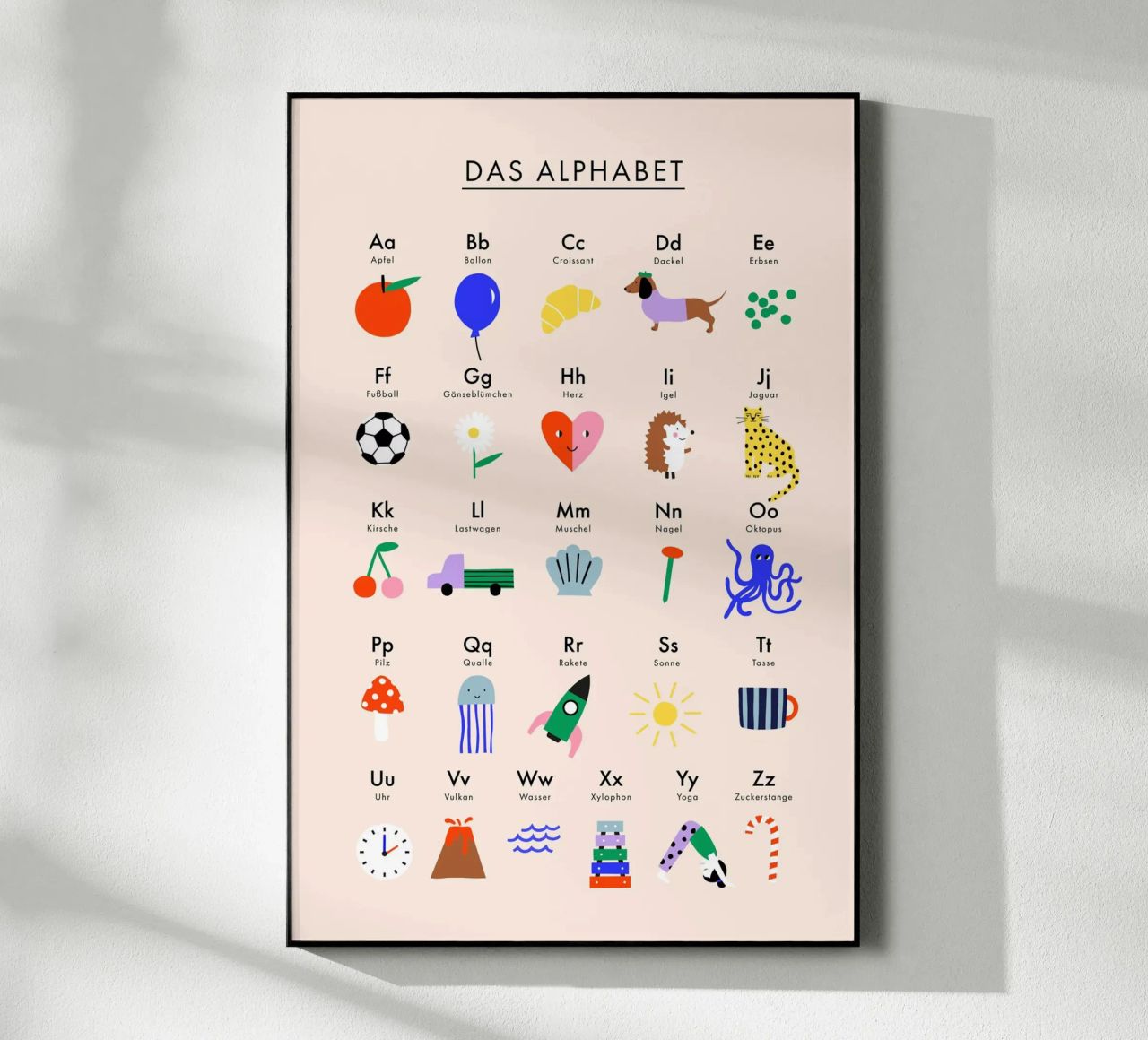 ABC-Alphabet Acryl-Glas von Maren Gross