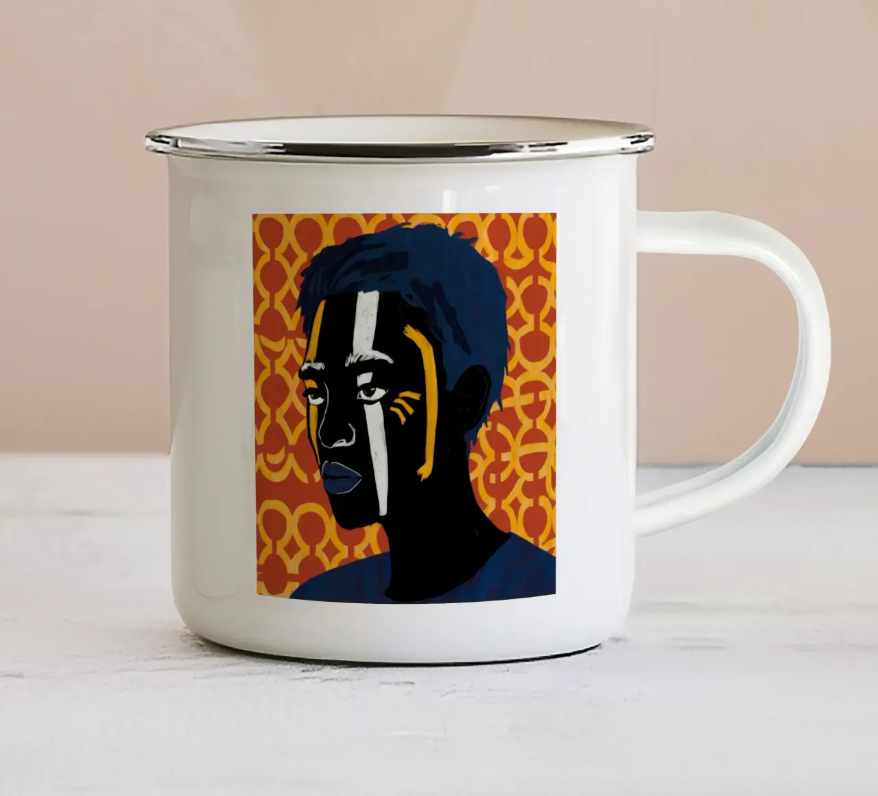 Sguardo regale tazza in smalto da Katarsis Mann