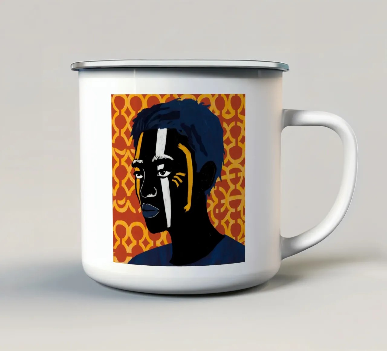 Sguardo regale tazza in smalto da Katarsis Mann