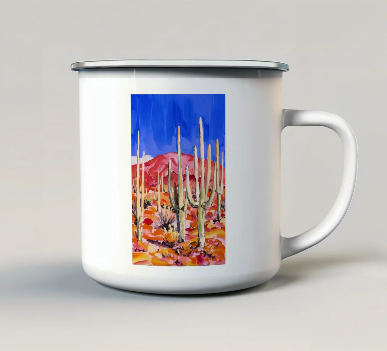 Saguaro Desert Sky tazza in smalto da Angkasa Mist