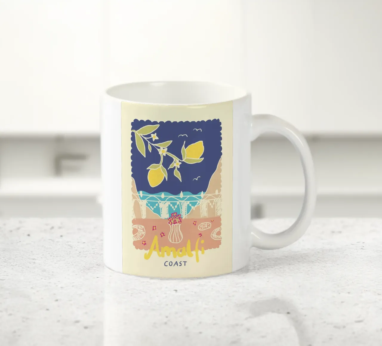 Amalfi Coast tazza in ceramica da Studio Dolci