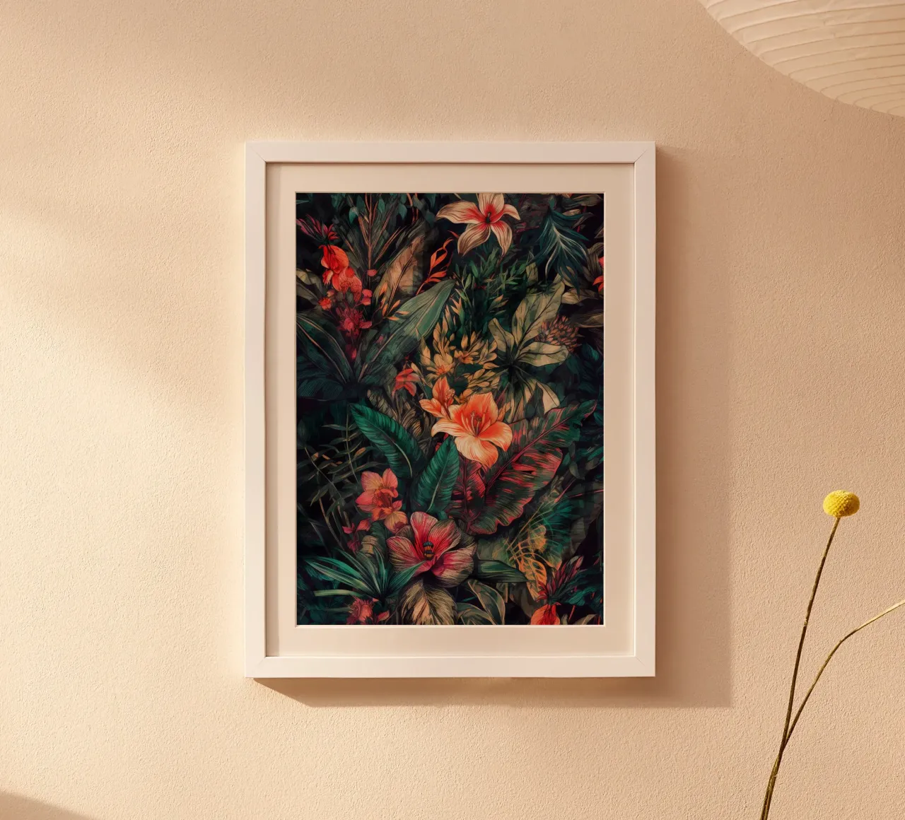 Bloemen weide natuur kunst H poster van Justyna Jaszke JBJart