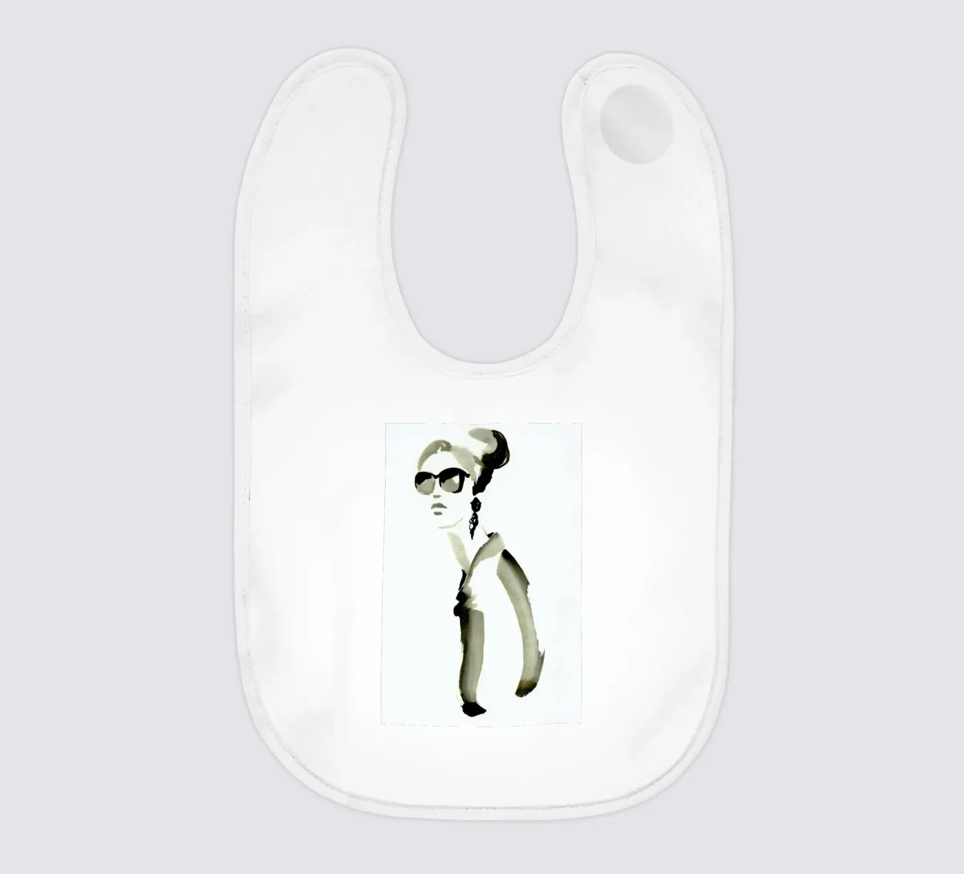 Silhouette Babylätzchen von Ekaterina Koroleva