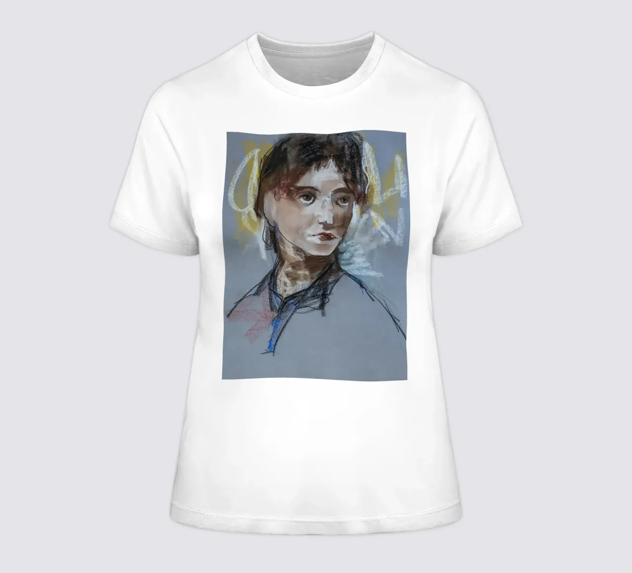 Expressive Girl Portrait camiseta de mujer de Stoian Hitrov