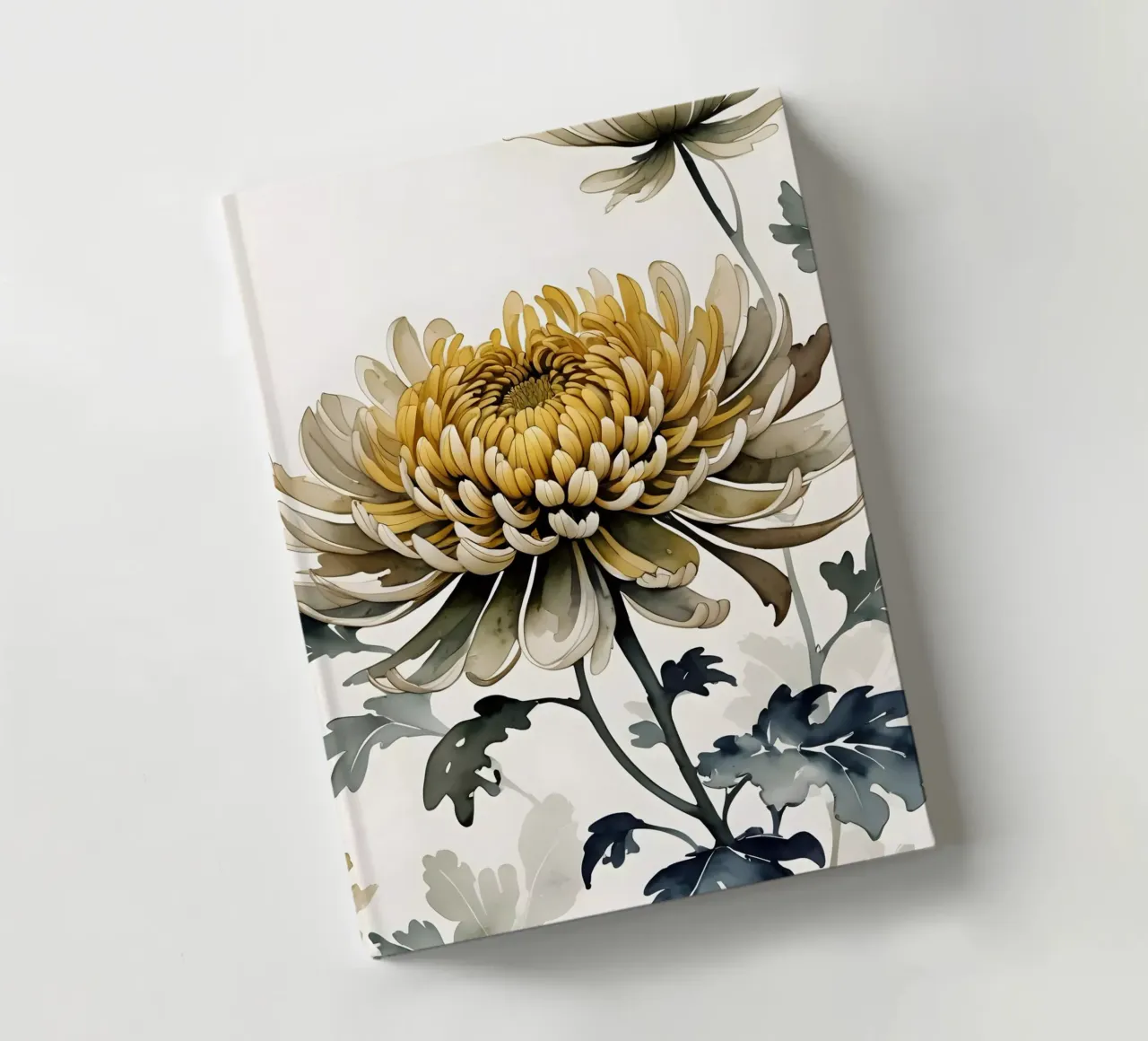 Golden Chrysanthemum Bloom notebook by Artistic-shop