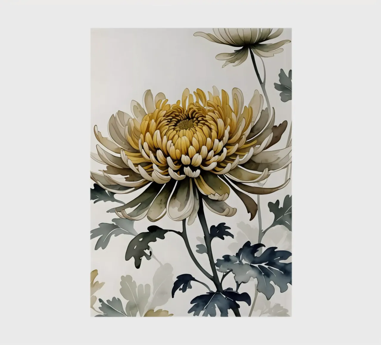 Golden Chrysanthemum Bloom notebook by Artistic-shop