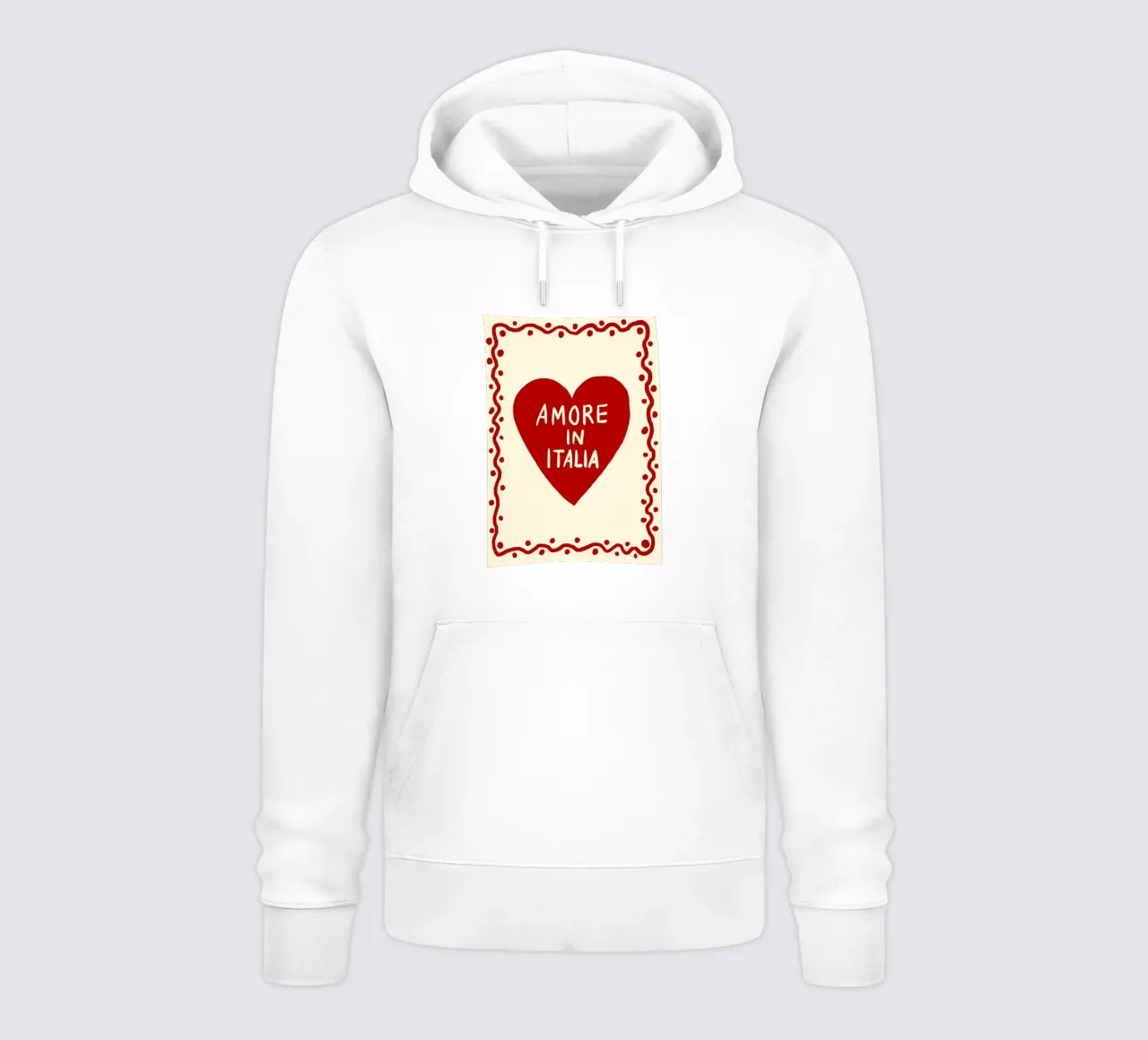 Amore in Italia felpa con cappuccio da Studio Dolci