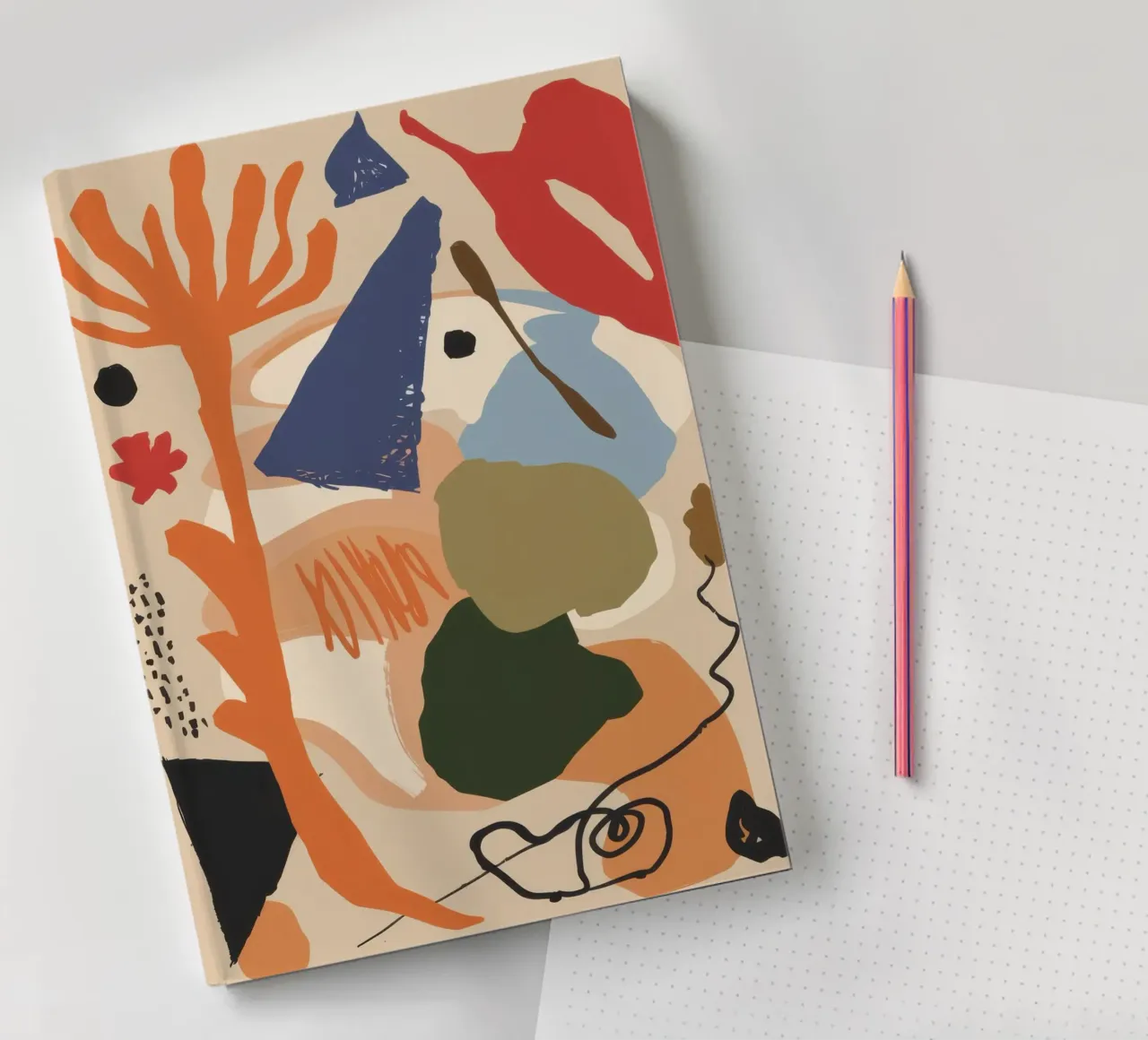 Dynamic Shape Collage notebook by Kala Martir