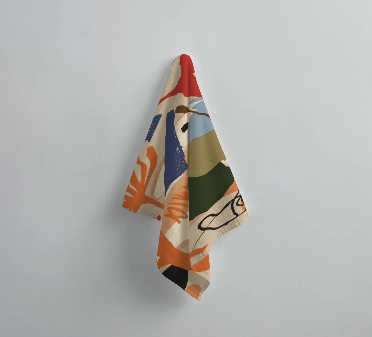 Dynamic Shape Collage towel by Kala Martir
