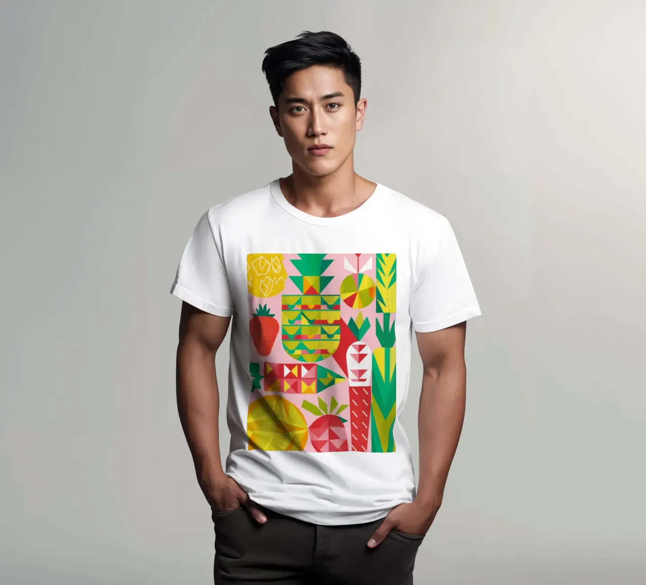 Insalata di frutta geometrica t-shirt da Kala Martir
