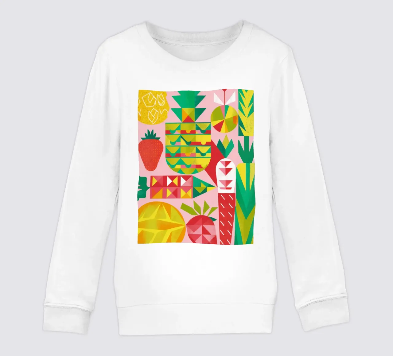 Insalata di frutta geometrica felpa bambino da Kala Martir