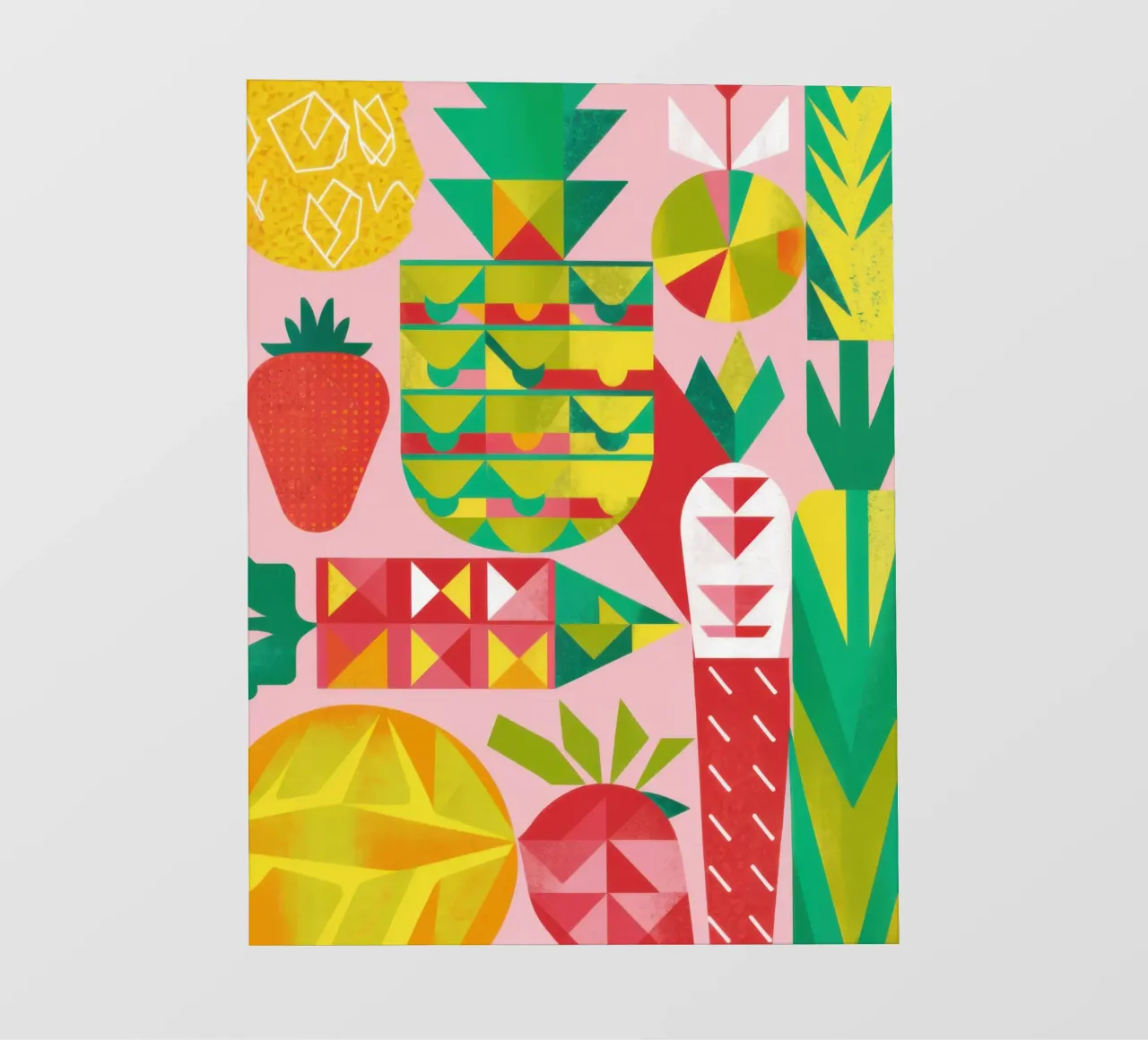 Insalata di frutta geometrica telo in pvc da Kala Martir